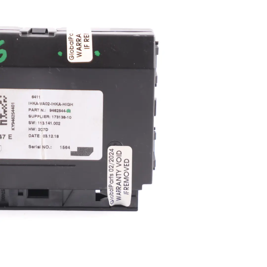 Control Unit Air Conditioning Module to BMW F20 F30 F31 Mini F55 F56 F60 with Part number 9462544 BMW F20 F30 F31 Mini F55 F56 F60 Control Unit Air Conditioning Module - SKU 9462544 - Part number 9462544