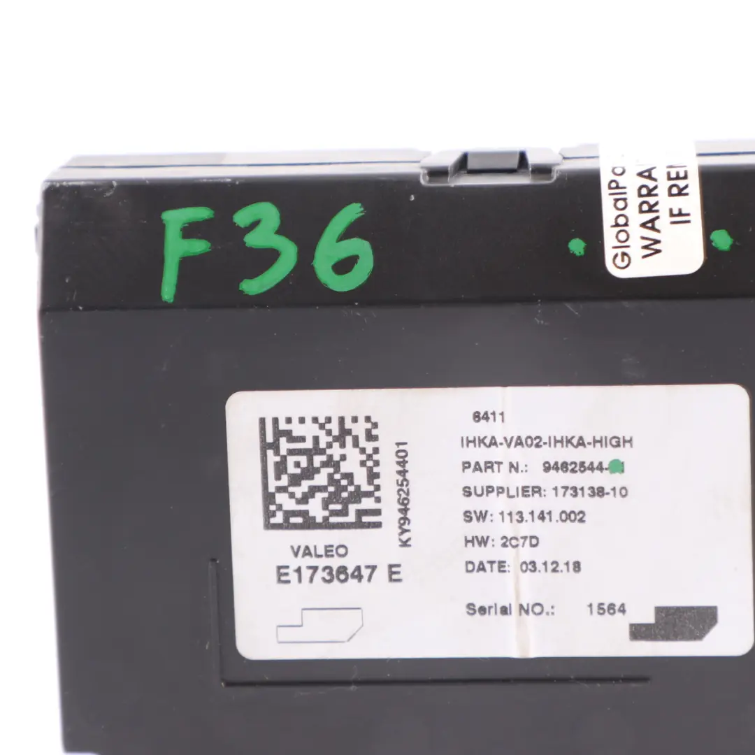 Steuergerät Klimaanlagenmodul für BMW F20 F30 F31 Mini F55 F56 F60 mit Teilenummer 9462544 BMW F20 F30 F31 Mini F55 F56 F60 Steuergerät Klimaanlagenmodul - SKU 9462544 - Teilenummer 9462544