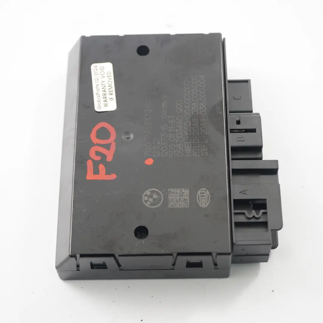 BMW F20 F21 F30 F31 F32 Enganche remolque Módulo gancho remolque control - SKU 9463373 - Número de pieza 9463373