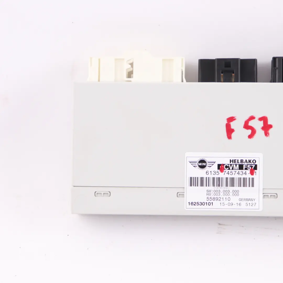 Verdecksteuergerät Modul CVM 7457434 für Mini Cooper One F57 Cabrio mit Teilenummer 9464652 Mini Cooper One F57 Cabrio Verdecksteuergerät Modul CVM 7457434 - SKU 9464652 - Teilenummer 9464652
