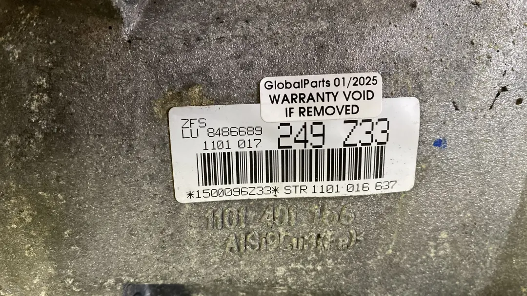 B38 Automatic Gearbox GA8HP50Z WARRANTY to BMW F20 F21 F30 F31 118i 318i with Part number 9469341 BMW F20 F21 F30 F31 118i 318i B38 Automatic Gearbox GA8HP50Z WARRANTY - SKU 9469341 - Part number 9469341
