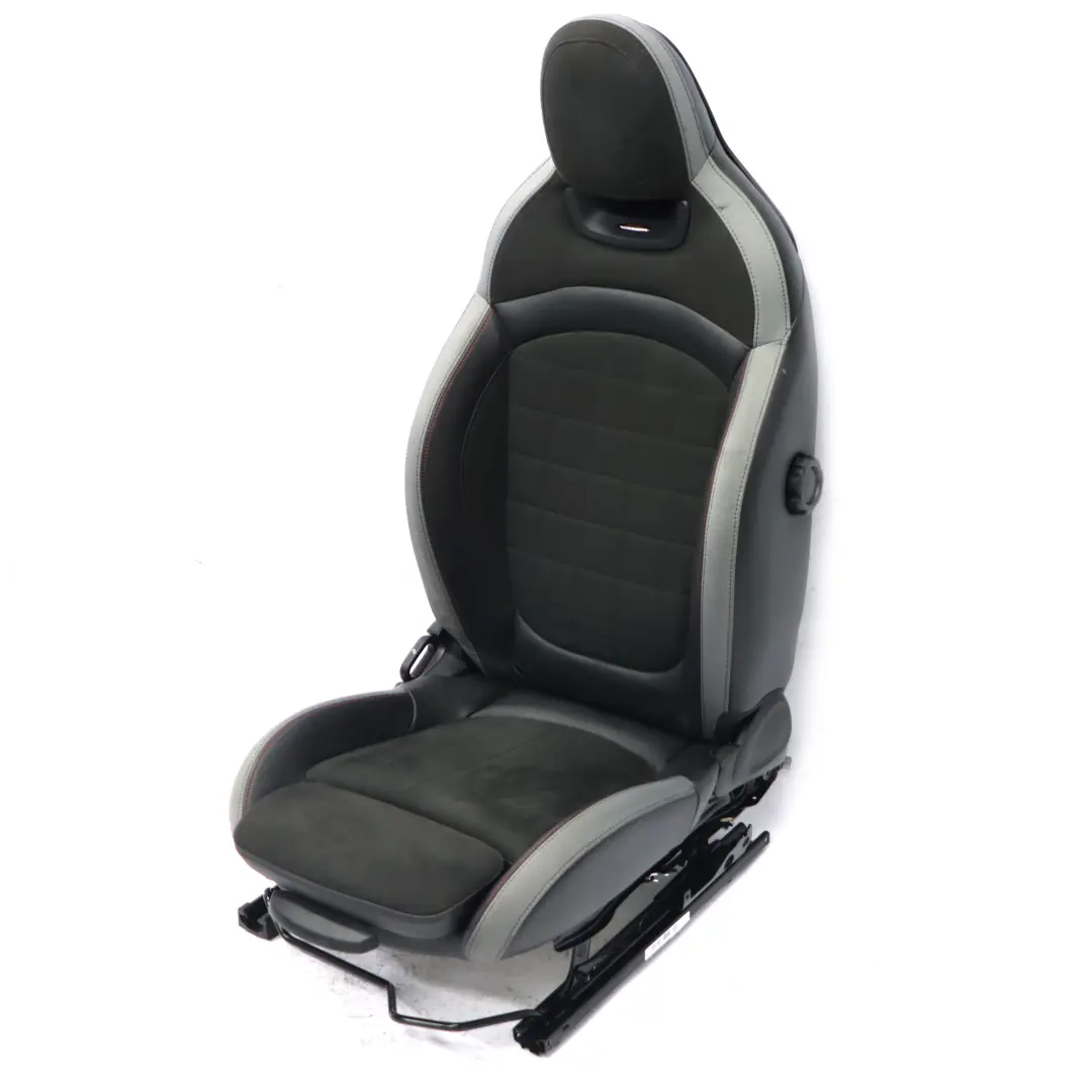 Mini JCW F60 Front Right O/S Heated Leather Seat Dinamica Carbon Black / Grey - SKU 9471300-1 - Part number 9471300