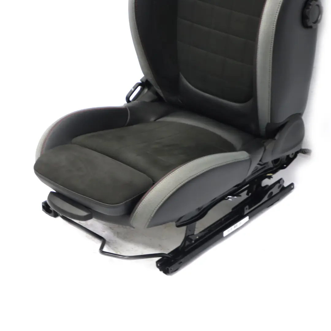Mini JCW F60 Front Right O/S Heated Leather Seat Dinamica Carbon Black / Grey - SKU 9471300-1 - Part number 9471300