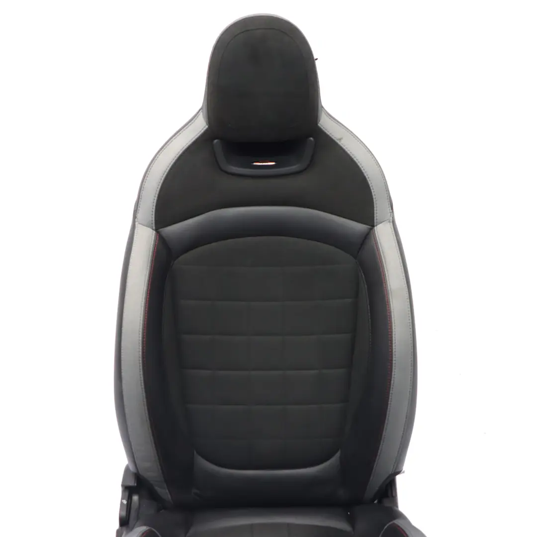 Fotel Siedzenie Prawy Przód Skóra Dinamica Czarne Szare do Mini JCW F60 o numerze 9471300 Mini JCW F60 Fotel Siedzenie Prawy Przód Skóra Dinamica Czarne Szare - SKU 9471300-1 - Numer Części 9471300