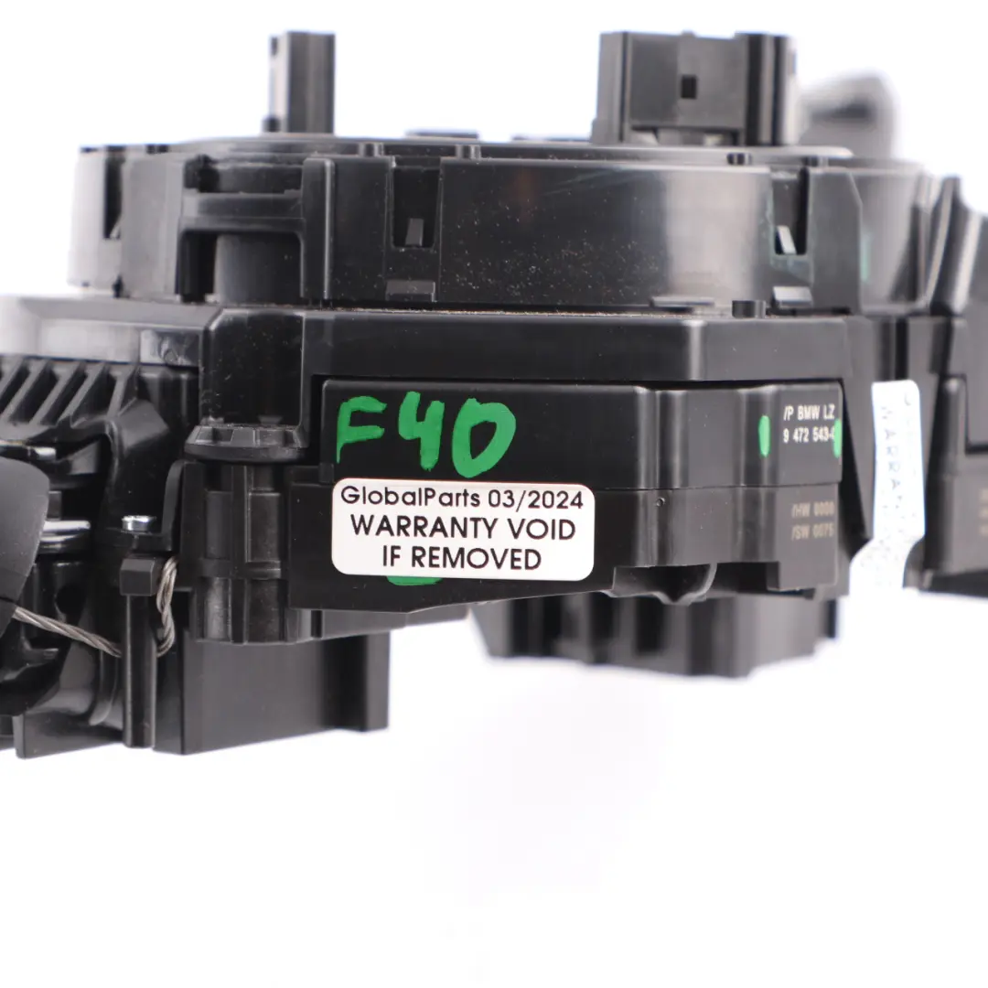 Steering Column Cluster BMW F40 G31 Switch Wiper Indicator Stalk Squib to with Part number 9472543 Steering Column Cluster BMW F40 G31 Switch Wiper Indicator Stalk Squib - SKU 9472543 - Part number 9472543