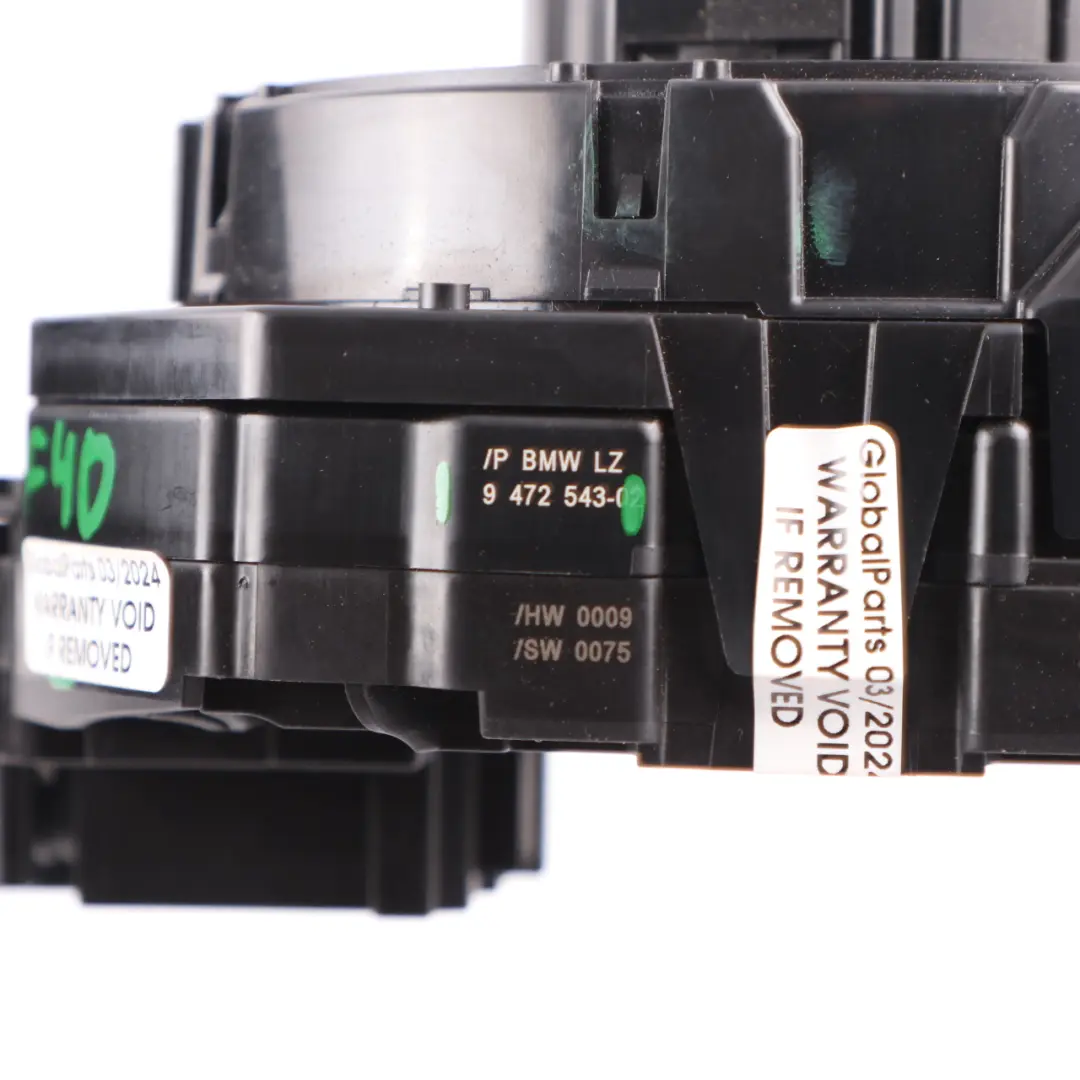 Steering Column Cluster BMW F40 G31 Switch Wiper Indicator Stalk Squib to with Part number 9472543 Steering Column Cluster BMW F40 G31 Switch Wiper Indicator Stalk Squib - SKU 9472543 - Part number 9472543