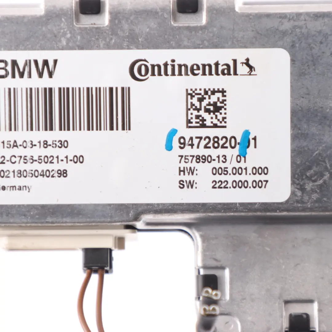 KaFAS Camera BMW G30 G31 F90 M5 X3 G01 G11 Lane Assist Unit Module ECU to with Part number 9472820 KaFAS Camera BMW G30 G31 F90 M5 X3 G01 G11 Lane Assist Unit Module ECU - SKU 9472820 - Part number 9472820