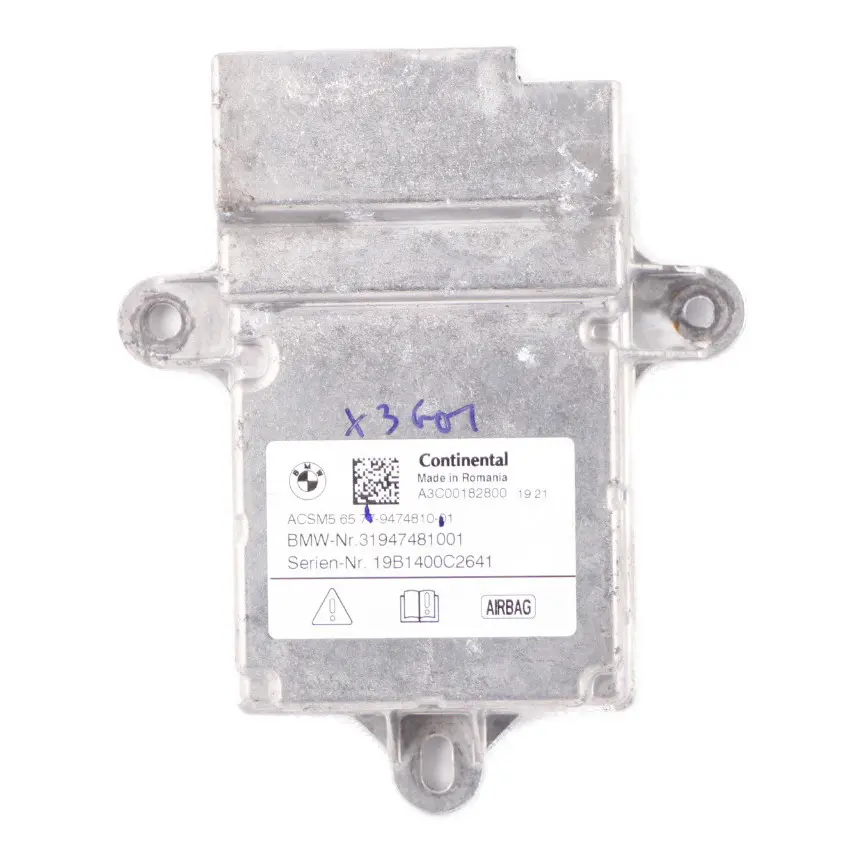 Air Module BMW G30 G31 X3 G01 X4 G02 SRS Control Unit ECU 9474810