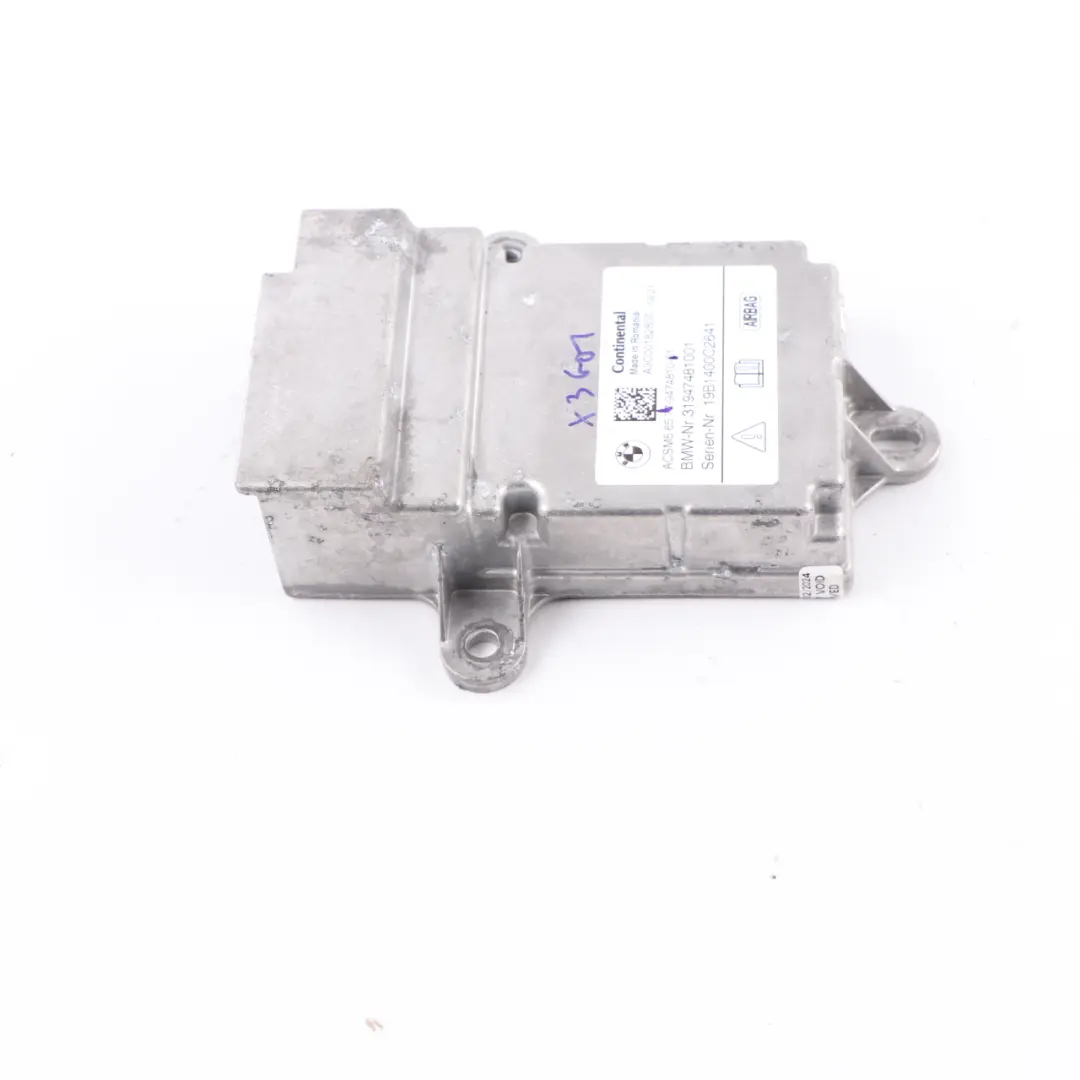 BMW G30 G31 X3 G01 X4 G02 Moduł Poduszki Airbag SRS ECU - SKU 9474810 - Numer Części 9474810
