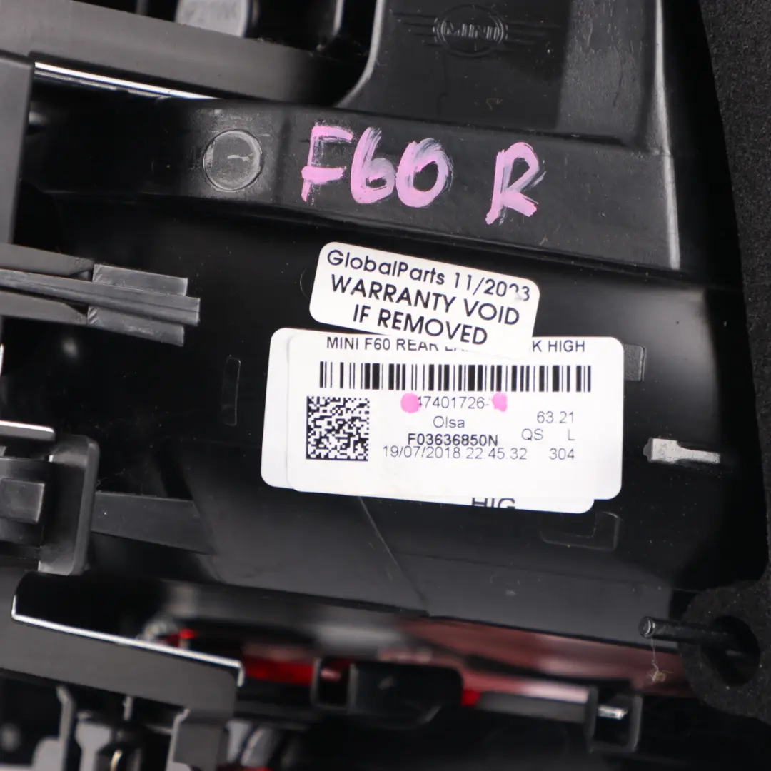 Lamp Right O/S Side Panel Tail Light Taillight 7401726 to Mini Countryman F60 Rear with Part number 9477156 Mini Countryman F60 Rear Lamp Right O/S Side Panel Tail Light Taillight 7401726 - SKU 9477156 - Part number 9477156