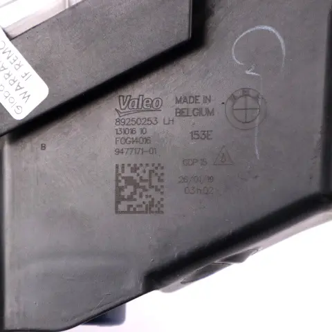 Front Bumper Led Fog Light Left N/S to BMW G30 G31 G32 with Part number 9477171 BMW G30 G31 G32 Front Bumper Led Fog Light Left N/S - SKU 9477171 - Part number 9477171