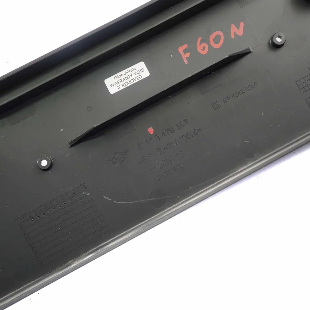 Paraurti Anteriore Supporto Portatarga per Mini Countryman F60 LCI con numero di parte 9479307 Mini Countryman F60 LCI Paraurti Anteriore Supporto Portatarga - SKU 9479307 - Numero di parte 9479307