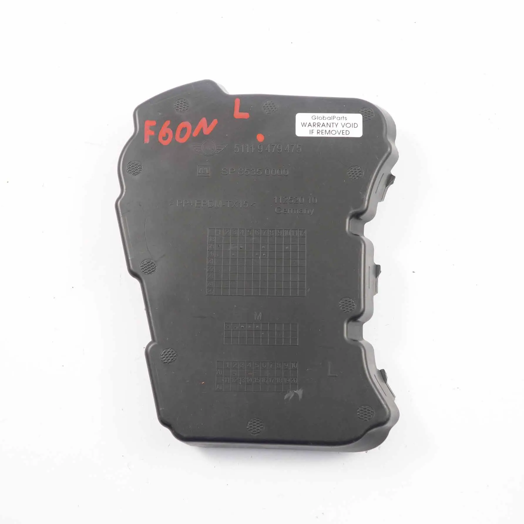 Supporto Fendinebbia Mini F60 LCI Paraurti anteriore sinistro Copertura 9479475