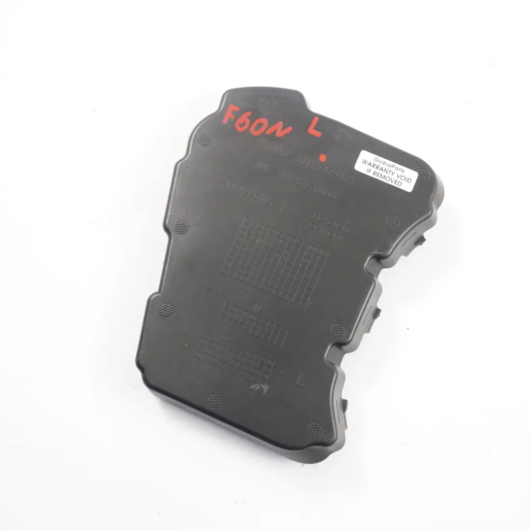 Supporto Fendinebbia Mini F60 LCI Paraurti anteriore sinistro Copertura per con numero di parte 9479475 Supporto Fendinebbia Mini F60 LCI Paraurti anteriore sinistro Copertura - SKU 9479475 - Numero di parte 9479475