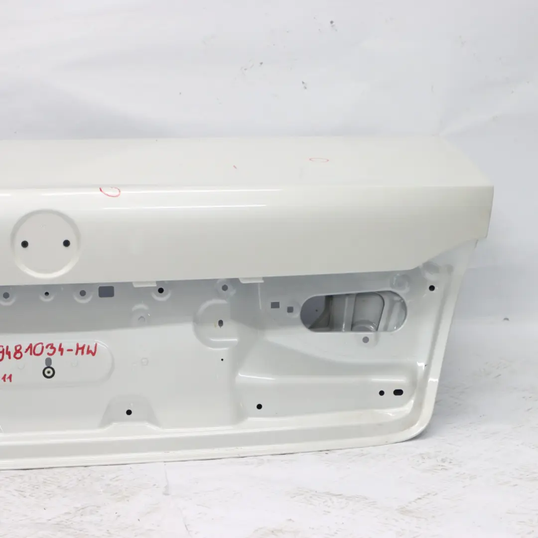 Boot Trunk Lid BMW G11 G12 Tailgate Lid Mineralweiss Mineral White - A96 to with Part number 9481034 Boot Trunk Lid BMW G11 G12 Tailgate Lid Mineralweiss Mineral White - A96 - SKU 9481034-MW - Part number 9481034