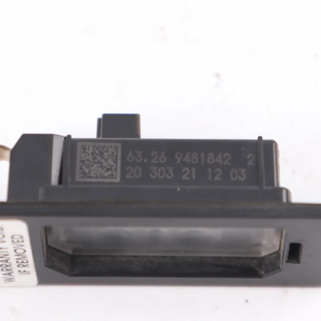  Piloto trasero BMW F40 G30 G31 F90 M5 Luz de matrícula trasera - SKU 9481842 - Número de pieza 7410302