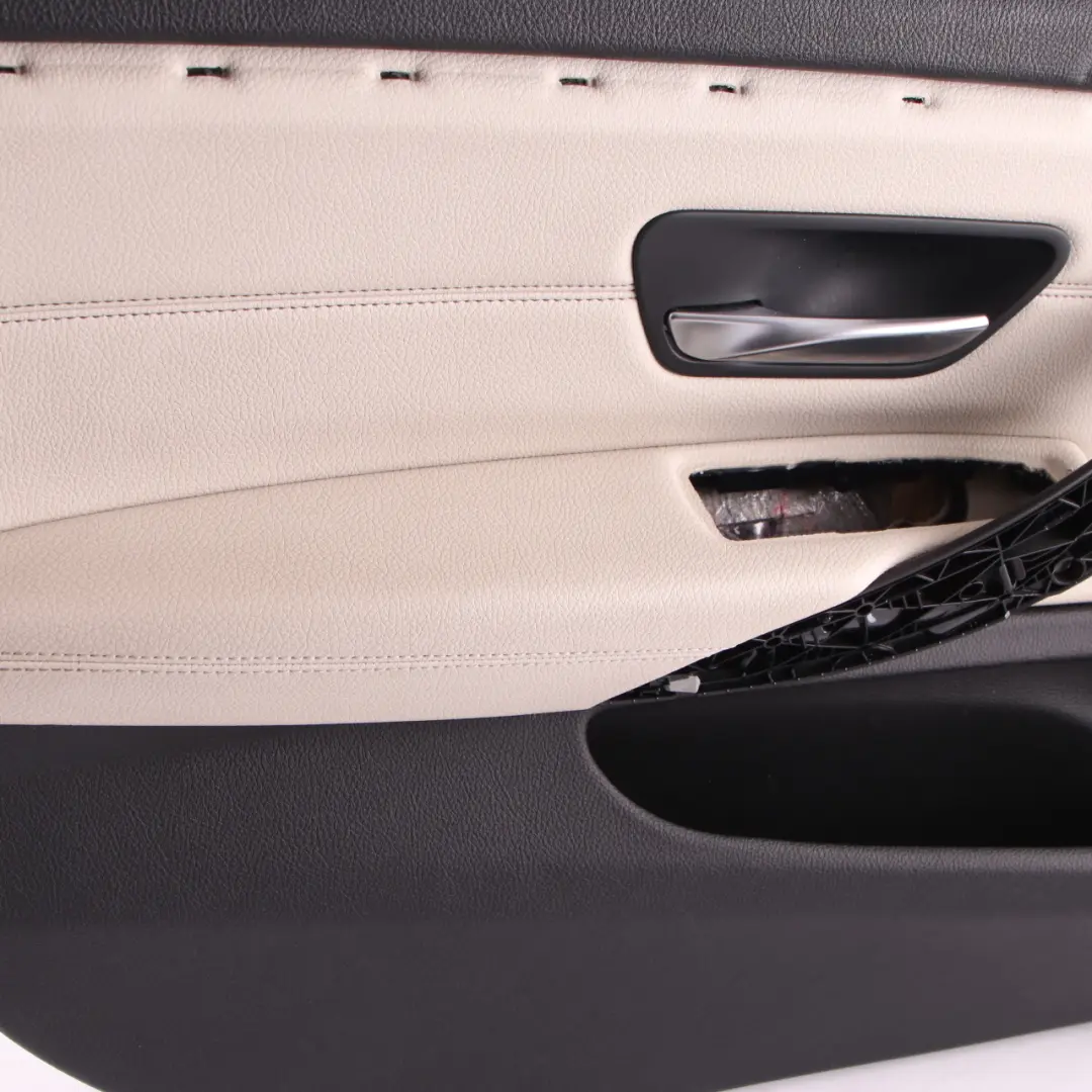 Door Card Front Left N/S Lining Panel Ivory White Oyster Leather to BMW F36 LCI with Part number 9482569 BMW F36 LCI Door Card Front Left N/S Lining Panel Ivory White Oyster Leather - SKU 9482569 - Part number 9482569