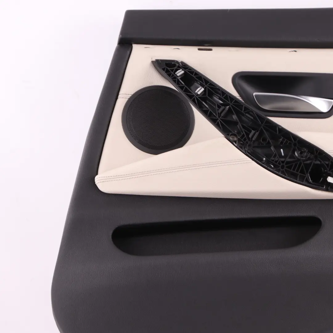 Door Card Trim Rear Right O/S Panelling Lining Leather Ivory White to BMW F36 LCI with Part number 9482578 BMW F36 LCI Door Card Trim Rear Right O/S Panelling Lining Leather Ivory White - SKU 9482578 - Part number 9482578