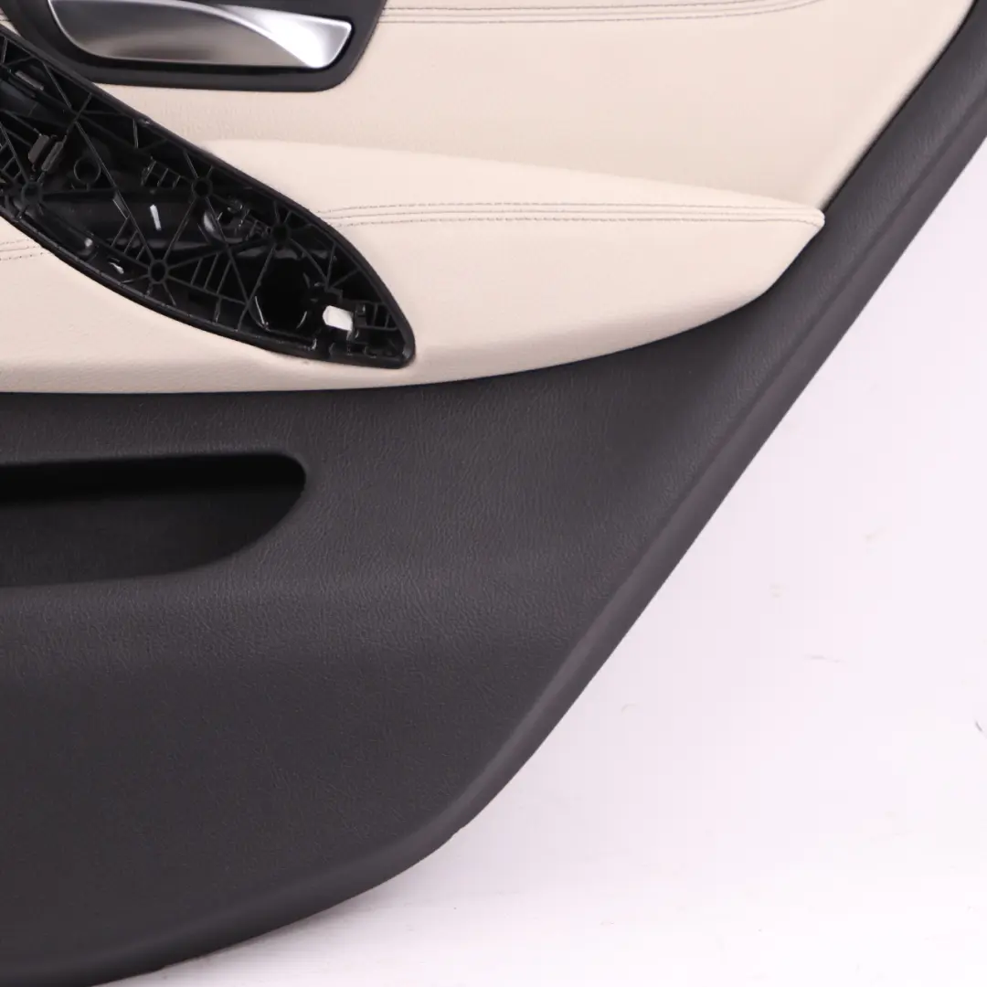 Door Card Trim Rear Right O/S Panelling Lining Leather Ivory White to BMW F36 LCI with Part number 9482578 BMW F36 LCI Door Card Trim Rear Right O/S Panelling Lining Leather Ivory White - SKU 9482578 - Part number 9482578