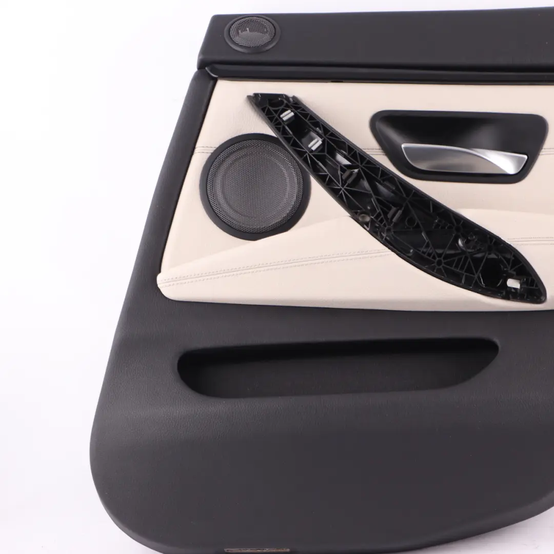 Door Card Trim Rear Right O/S HiFi Lining Panel Leather Ivory White to BMW F36 LCI with Part number 9482582 BMW F36 LCI Door Card Trim Rear Right O/S HiFi Lining Panel Leather Ivory White - SKU 9482582 - Part number 9482582