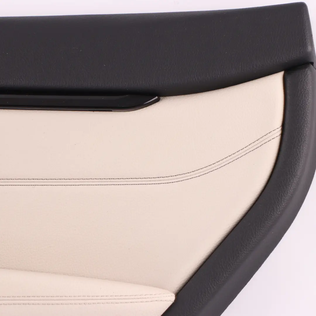Door Card Trim Rear Right O/S HiFi Lining Panel Leather Ivory White to BMW F36 LCI with Part number 9482582 BMW F36 LCI Door Card Trim Rear Right O/S HiFi Lining Panel Leather Ivory White - SKU 9482582 - Part number 9482582