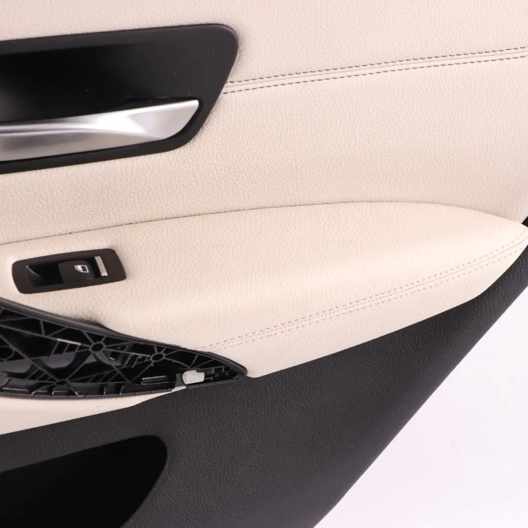 BMW F36 LCI Door Card Trim Rear Right O/S HiFi Lining Panel Leather Ivory White - SKU 9482582 - Part number 9482582