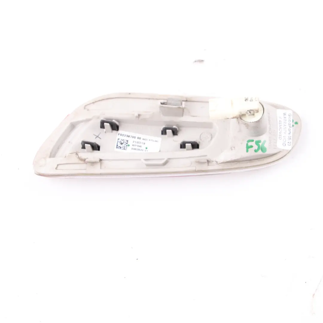 Indicator Lamp Mini F56 F57 JCW Right O/S Side Additional Turn Light to with Part number 9482820 Indicator Lamp Mini F56 F57 JCW Right O/S Side Additional Turn Light - SKU 9482820 - Part number 9482820