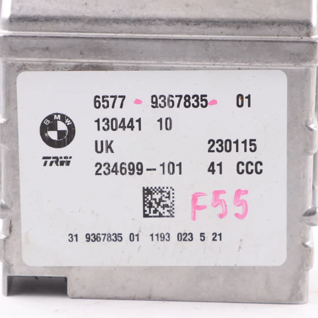 BMW F45 X1 F48 Mini F54 F55 F56 Moduł poduszki powietrznej 9367835 - SKU 9484301 - Numer Części 9484301