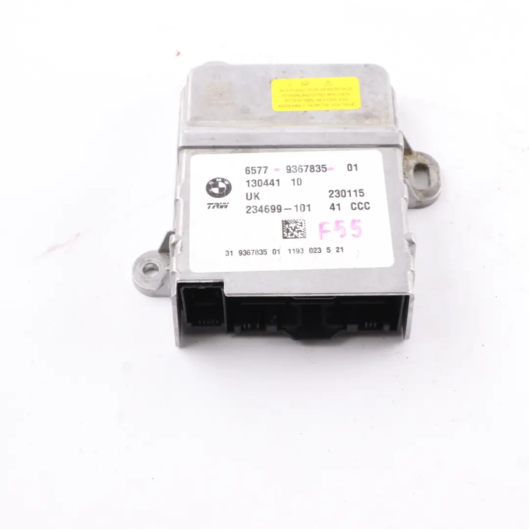 BMW F45 X1 F48 Mini F54 F55 F56 Moduł poduszki powietrznej 9367835 - SKU 9484301 - Numer Części 9484301