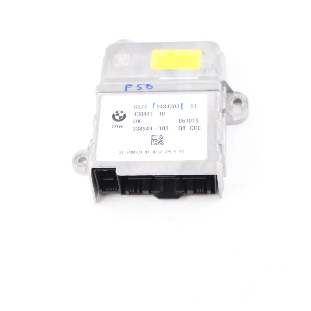 Airbag Module Mini F55 F56 F60 BMW X1 F48 F45 ECU Control Unit Air Bag to with Part number 9484303 Airbag Module Mini F55 F56 F60 BMW X1 F48 F45 ECU Control Unit Air Bag - SKU 9484303 - Part number 9484303