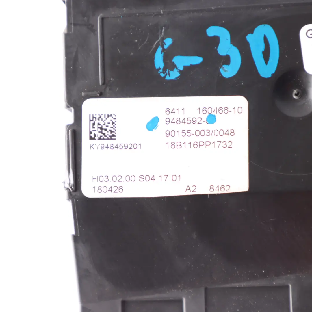 Air Conditioning BMW G01 G30 G32 Panel Heater Climate A/C Control Unit - SKU 9484592 - Part number 9484592
