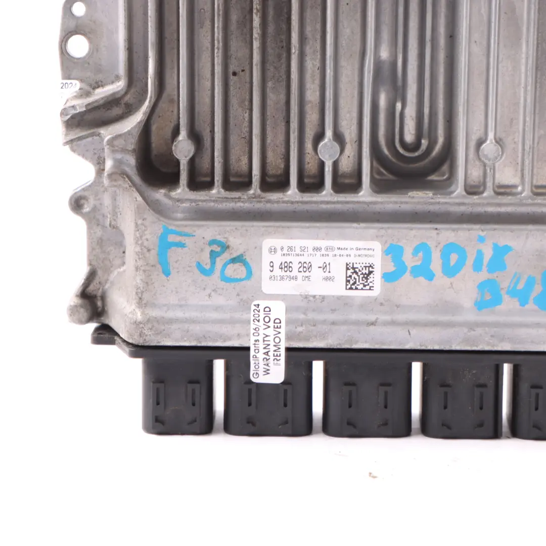 BMW F20 F30 F32 LCI 120i 320i 420i Petrol B48 184HP Engine ECU Unit DME - SKU 9486260 - Part number 9486260