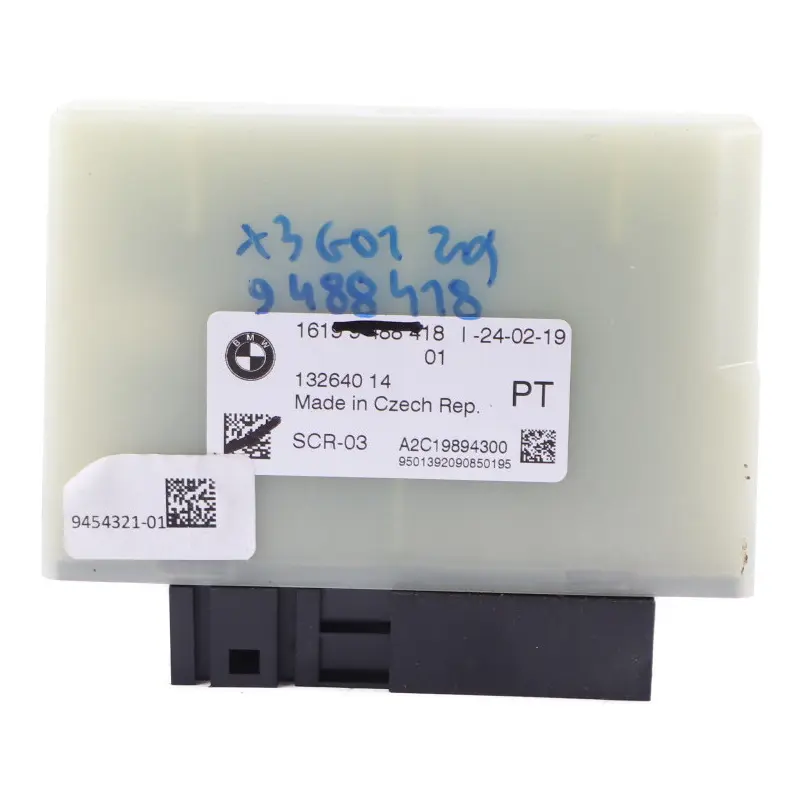 Sterownik Moduł Adblue ECU SCR do BMW G20 G21 G30 G31 X3 G01 o numerze 9488418 BMW G20 G21 G30 G31 X3 G01 Sterownik Moduł Adblue ECU SCR - SKU 9488418 - Numer Części 9488418