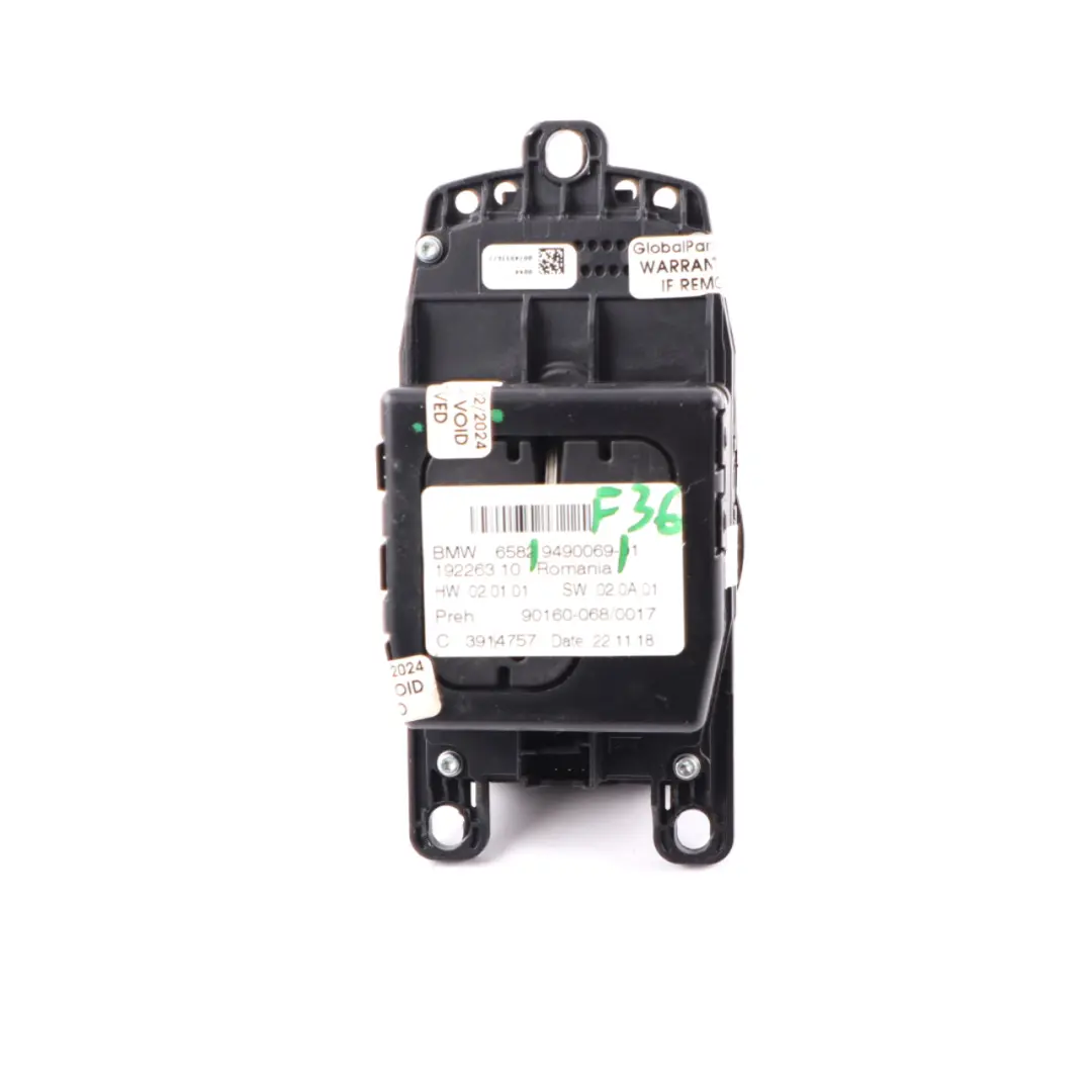  Controlador iDrive BMW F20 F30 F32 F36 Unidad interruptor táctil Nav - SKU 9490069 - Número de pieza 9490069