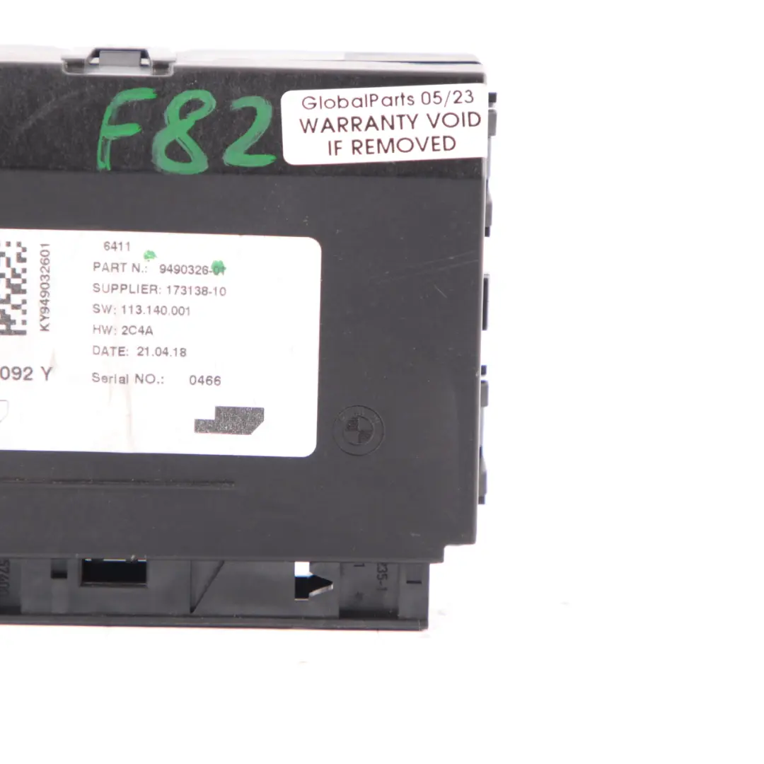 BMW F20 F21 F30 F31 F82 Mini F56 Control Unit Air Conditioning Module - SKU 9490326 - Part number 9490326