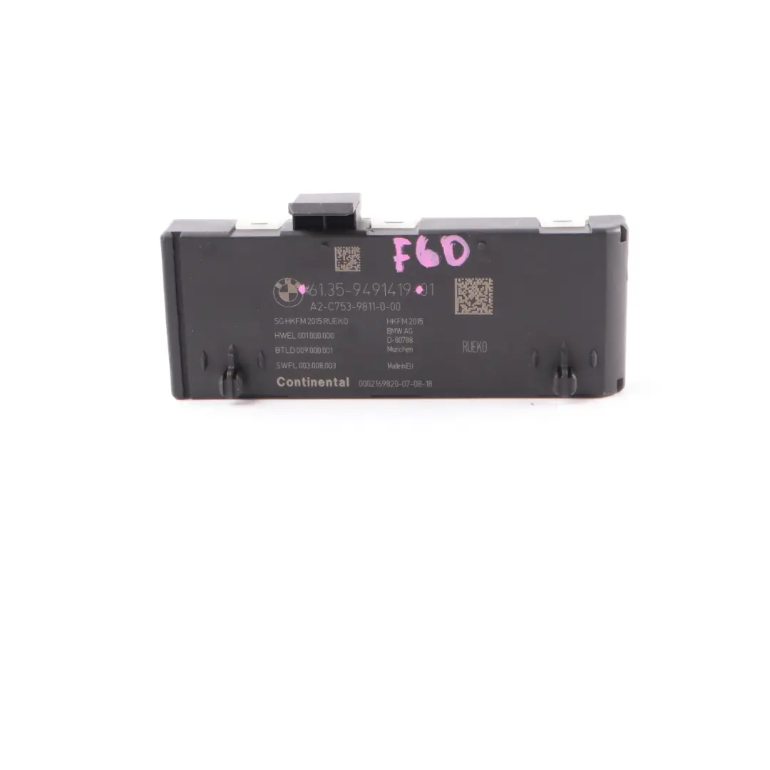BMW F45 F48 F15 F31 F36 Mini F60 Módulo elevación automática de la tapa maletero - SKU 9491419 - Número de pieza 9491419