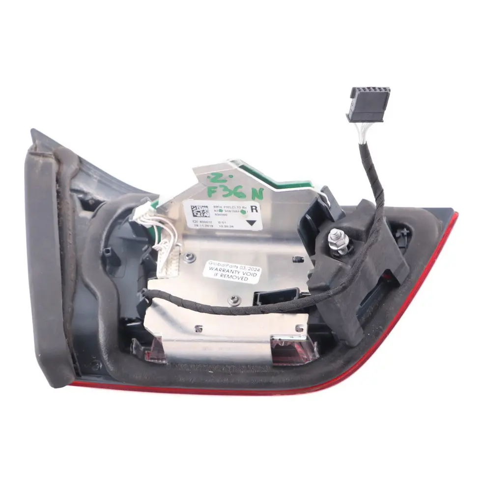 Lamp BMW F32 F33 F36 Light Trunk Lid Tailgate Right O/S Black Line to Rear with Part number 9491584 Rear Lamp BMW F32 F33 F36 Light Trunk Lid Tailgate Right O/S Black Line - SKU 9491584 - Part number 9491584