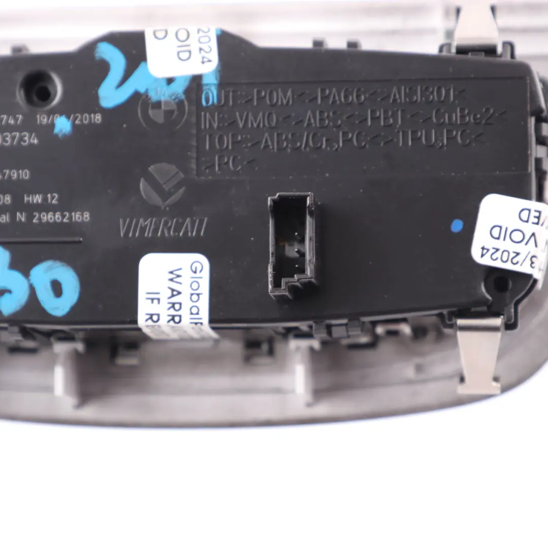 Interruttore luci BMW G30 G31 F90 M5 G32GT pannello di controllo nero per con numero di parte 9493734 Interruttore luci BMW G30 G31 F90 M5 G32GT pannello di controllo nero - SKU 9493734 - Numero di parte 9493734