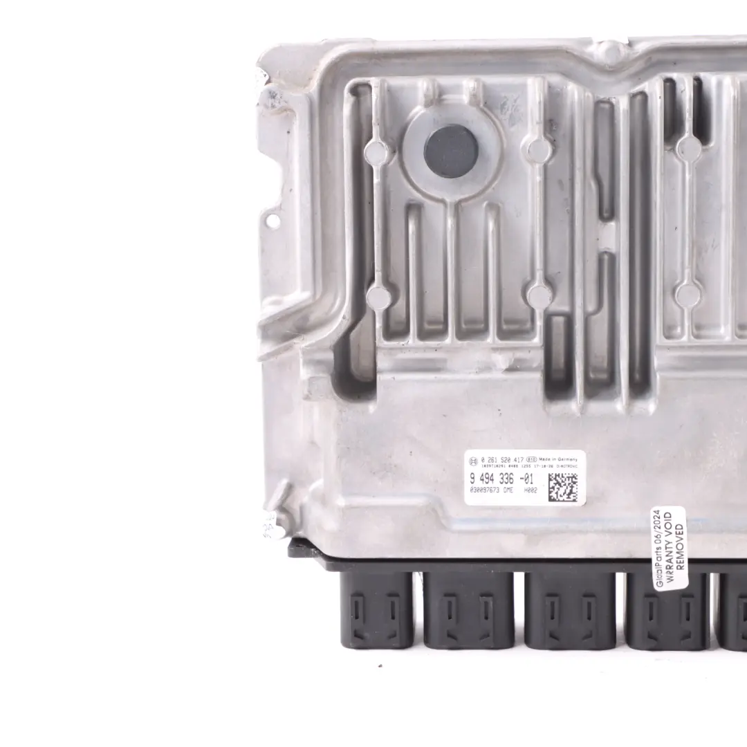 Mini One F56 B38 102HP Petrol Engine ECU Control Unit DME Manual - SKU 9494336 - Part number 9494336