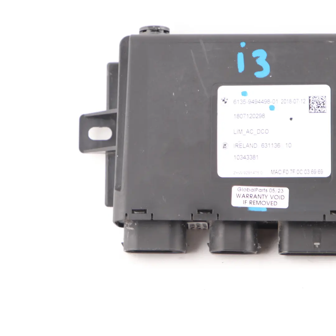 BMW i3 I01 LIM Module Hybrid Electric Control Unit - SKU 9494498 - Part number 9494498