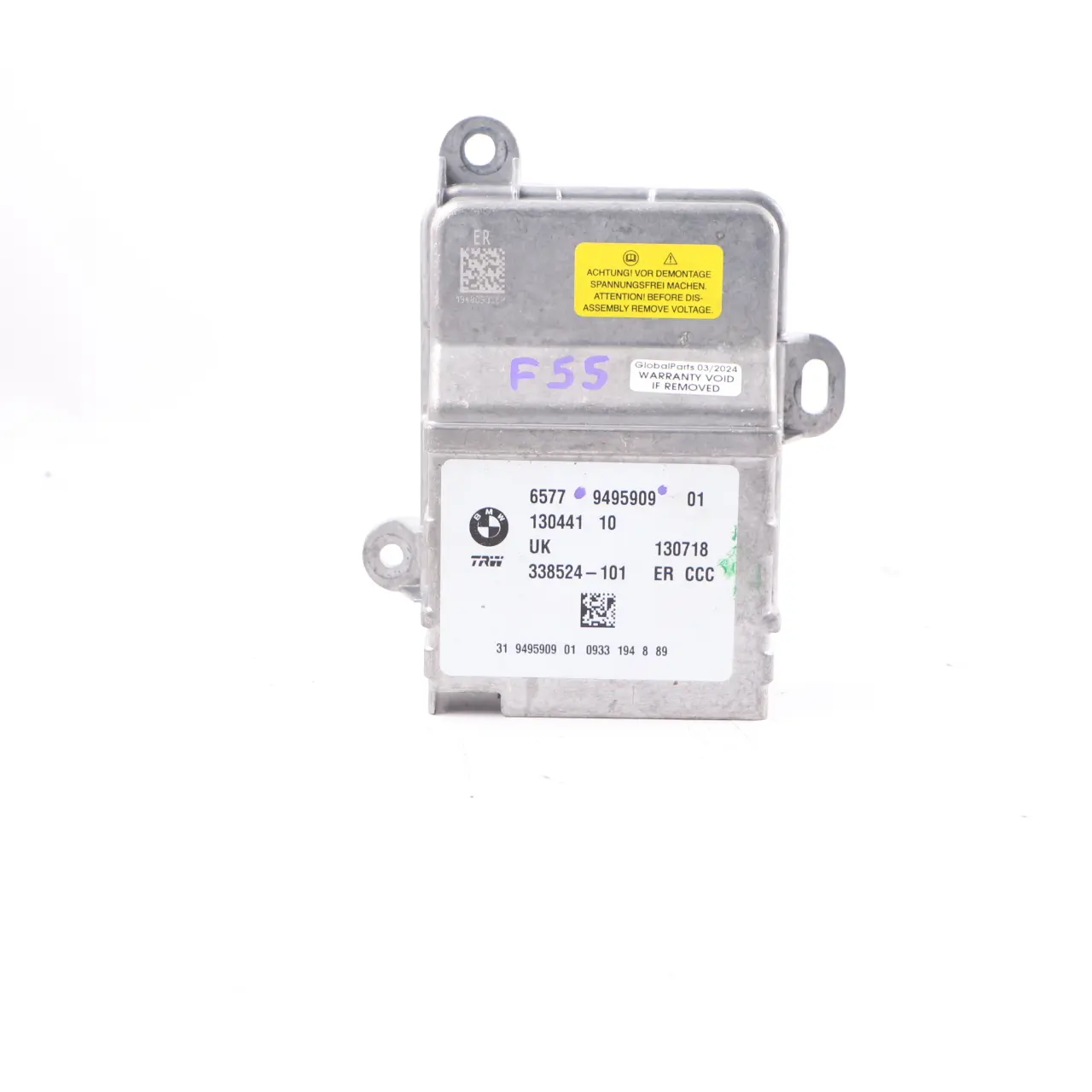 Module Airbag BMW F45 X1 F48 Mini F54 F55 F56 Airbag Control Unit ECU 9495909