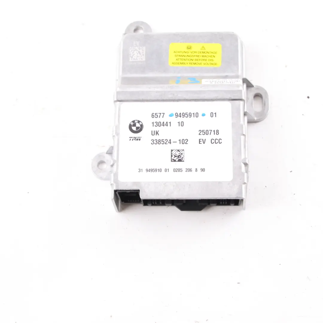 BMW F45 X1 F48 i3 I01 Module d'airbag Unité de contrôle ECU Airbag - SKU 9495910 - Numéro de pièce 9495910