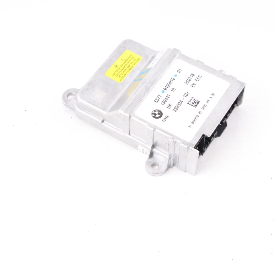 BMW F45 X1 F48 i3 I01 Module d'airbag Unité de contrôle ECU Airbag - SKU 9495910 - Numéro de pièce 9495910