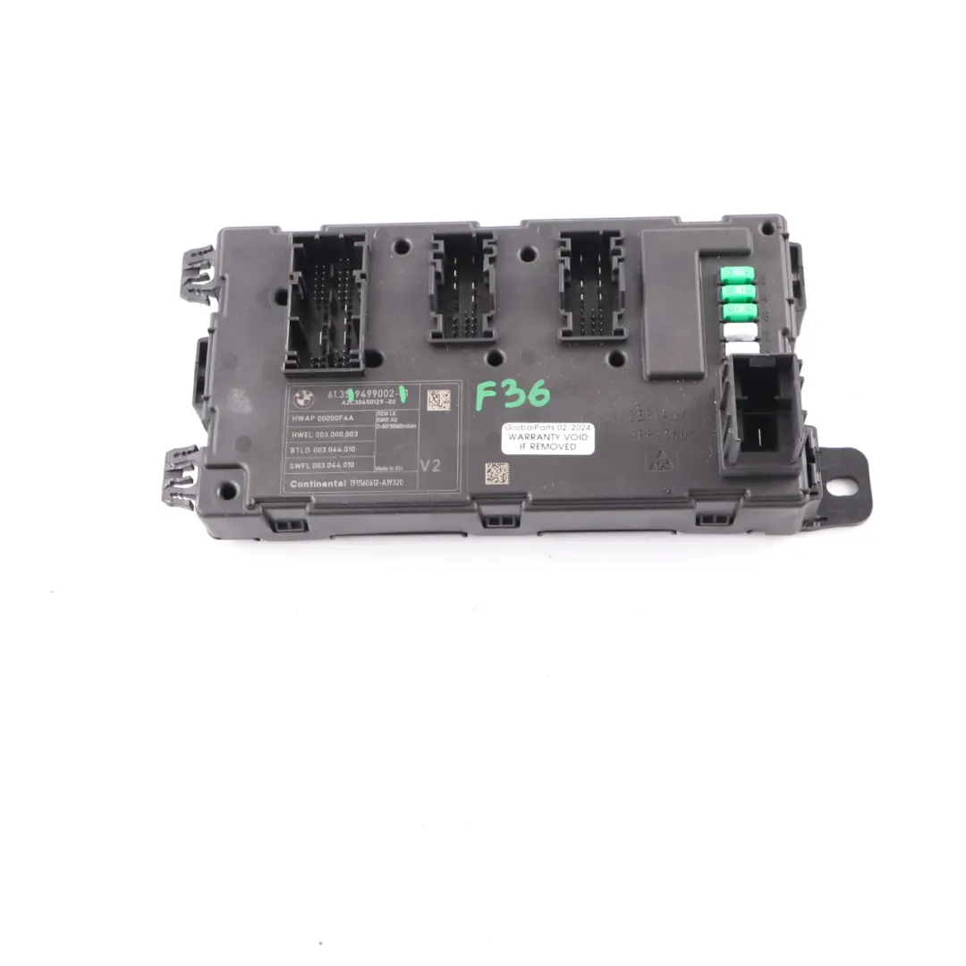 BMW F20 F21 F22 F30 F31 F32 F36 Fuse Box Body Control Unit Modul REM V2 - SKU 9499002 - Teilenummer 9499002