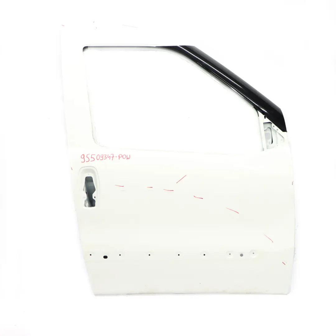 Door Front Right O/S Door Cover Shell Polar White - 452 to Vauxhall Opel Combo D with Part number 95509347 Vauxhall Opel Combo D Door Front Right O/S Door Cover Shell Polar White - 452 - SKU 95509347-POW - Part number 95509347