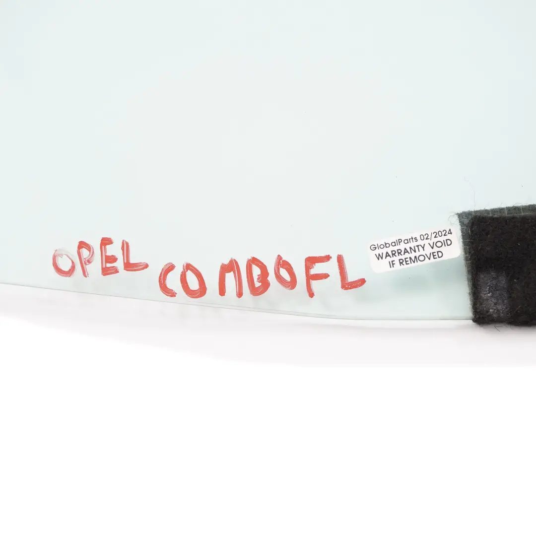 Seitenfenster Glas Tür vorne links Verglasung AS2 für Opel Combo D mit Teilenummer 95513111 Opel Combo D Seitenfenster Glas Tür vorne links Verglasung AS2 - SKU 95513111 - Teilenummer 95513111