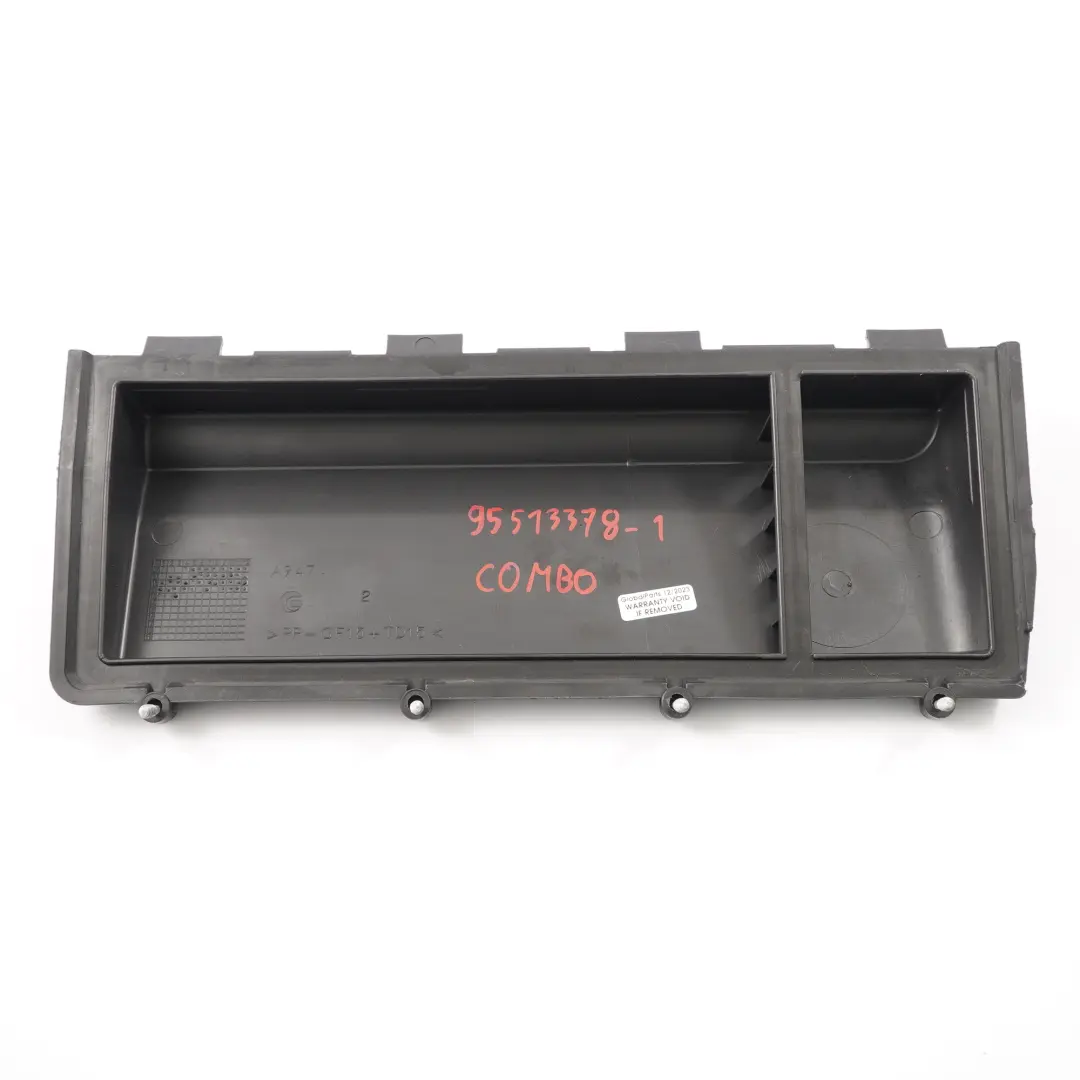 Copertura Filtro Aria Alloggiamento superiore della scatola per Opel Combo 1.3 CDTi con numero di parte 95513378 Opel Combo 1.3 CDTi Copertura Filtro Aria Alloggiamento superiore della scatola - SKU 95513378-1 - Numero di parte 95513378