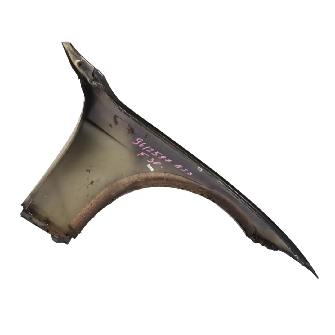 Guardabarros lateral izquierdo Negro Zafiro Metalico - 475 para BMW F30 F31 con número de pieza 9621597 BMW F30 F31 Guardabarros lateral izquierdo Negro Zafiro Metalico - 475 - SKU 9621597-BS3 - Número de pieza 9621597