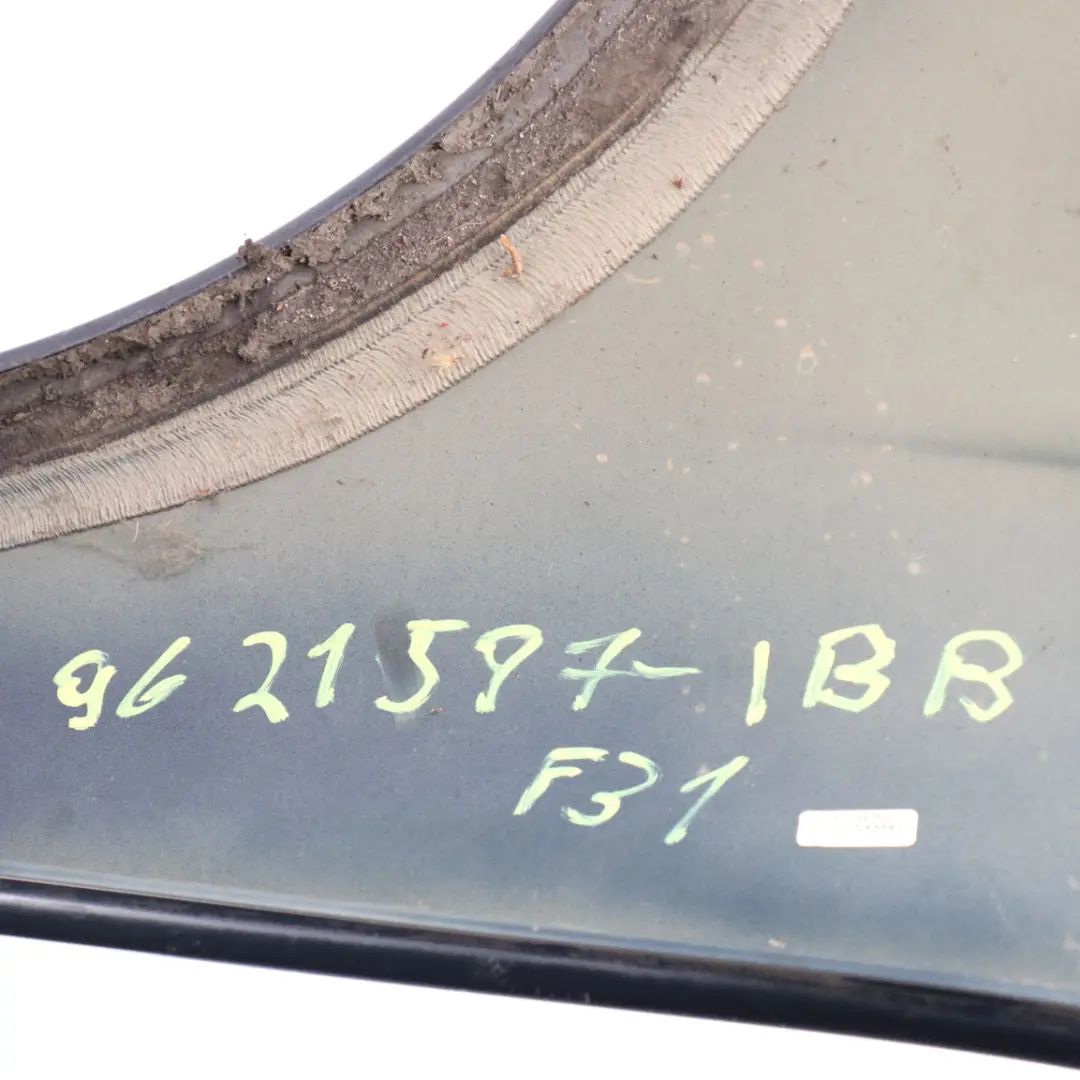 BMW F30 F31 Side Panel Wing Fender Front Left N/S Imperial Blau Brillant Blue - SKU 9621597-IBB - Part number 9621597