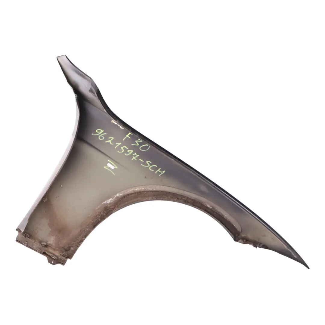 Side Wing Panel Fender F31 Front Left N/S Schwarz 2 Black - 668 to BMW F30 with Part number 9621597 BMW F30 Side Wing Panel Fender F31 Front Left N/S Schwarz 2 Black - 668 - SKU 9621597-SCH - Part number 9621597